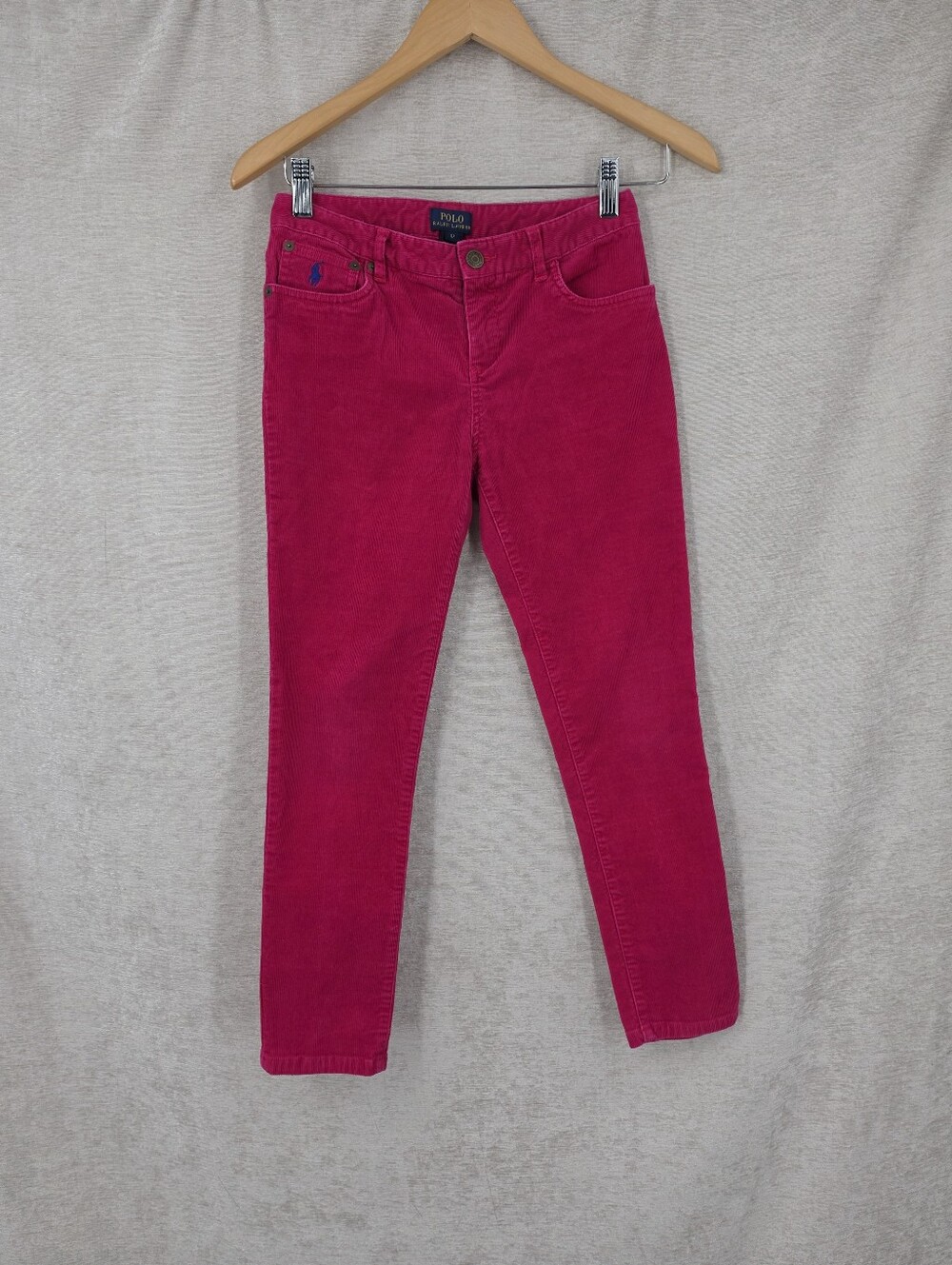 Polo Ralph Lauren Girls Size 12 Pink Corduroy Pants